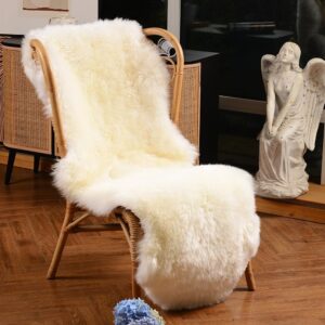Sheepskin Rug-White double-tone