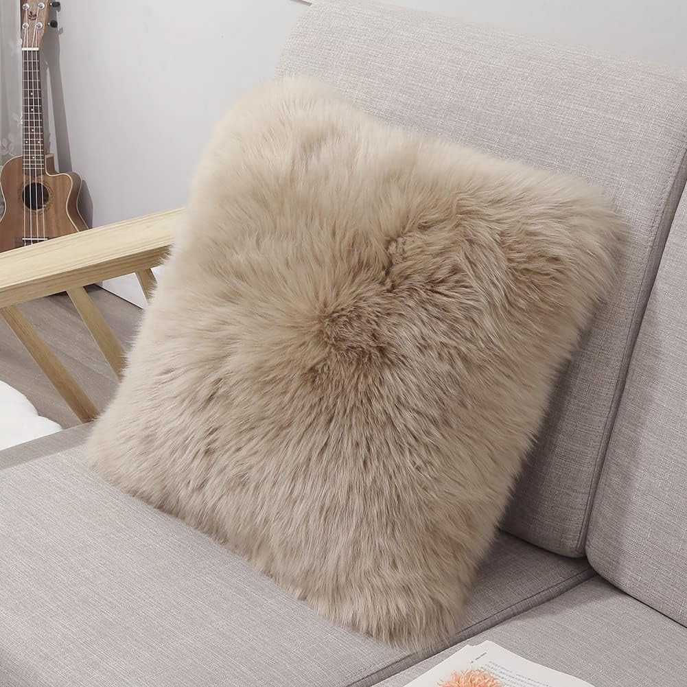 Sheepskin Throw Pillow 3 Sheepskin Throw Pillow - Image 3