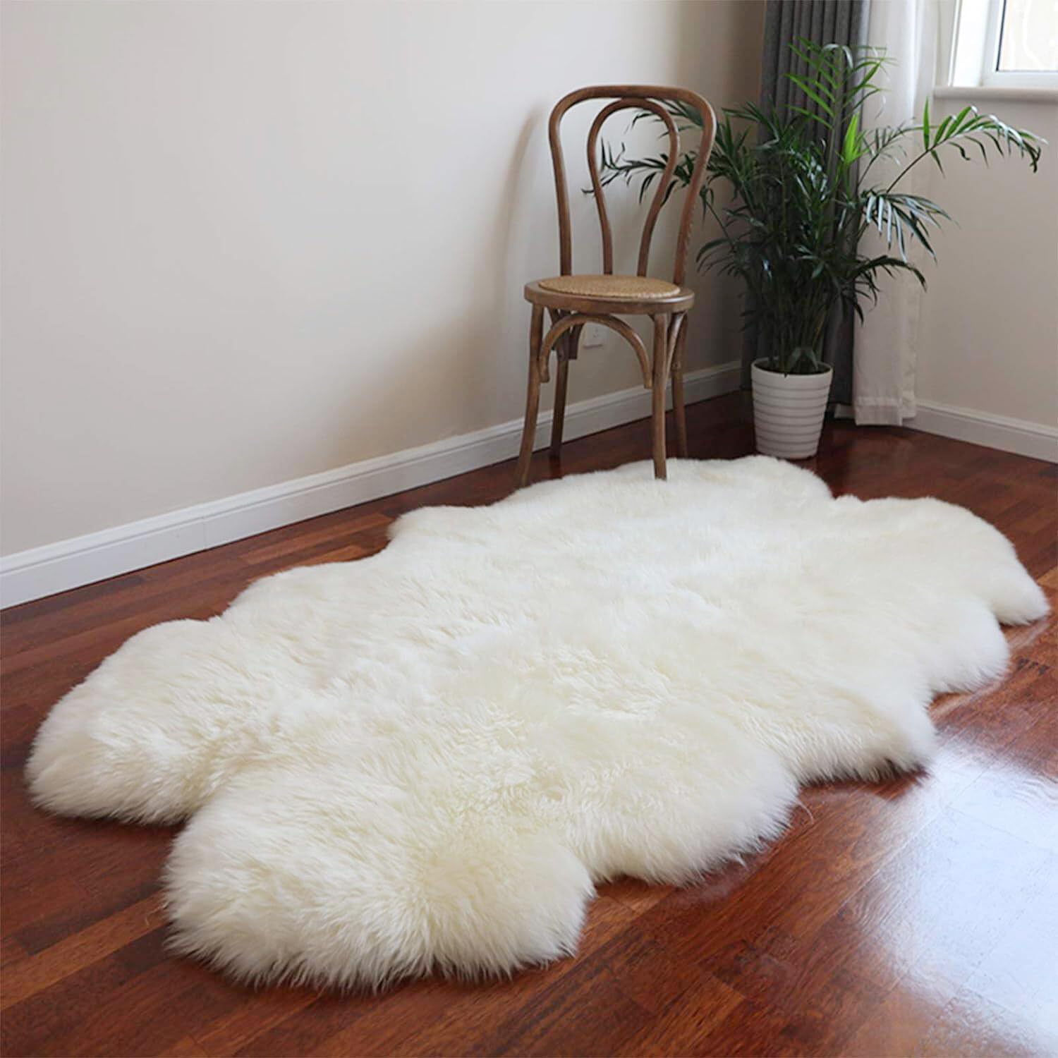 Sheepskin Rug - Four Pelt Fur Rugs 2 Sheepskin Rug - Four Pelt Fur Rugs - Image 2