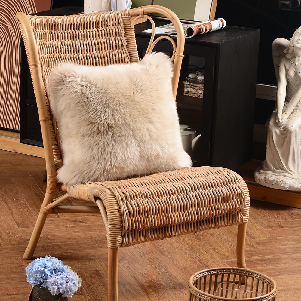 Sheepskin Throw Pillow 2 Sheepskin Throw Pillow - Image 2