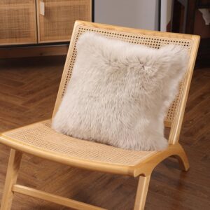 Sheepskin Throw Pillow