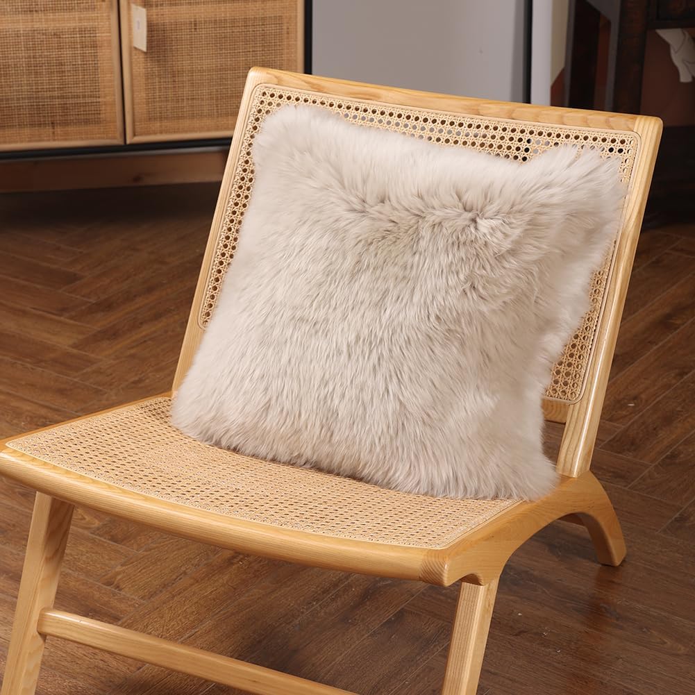 Sheepskin Throw Pillow 1 Sheepskin Throw Pillow