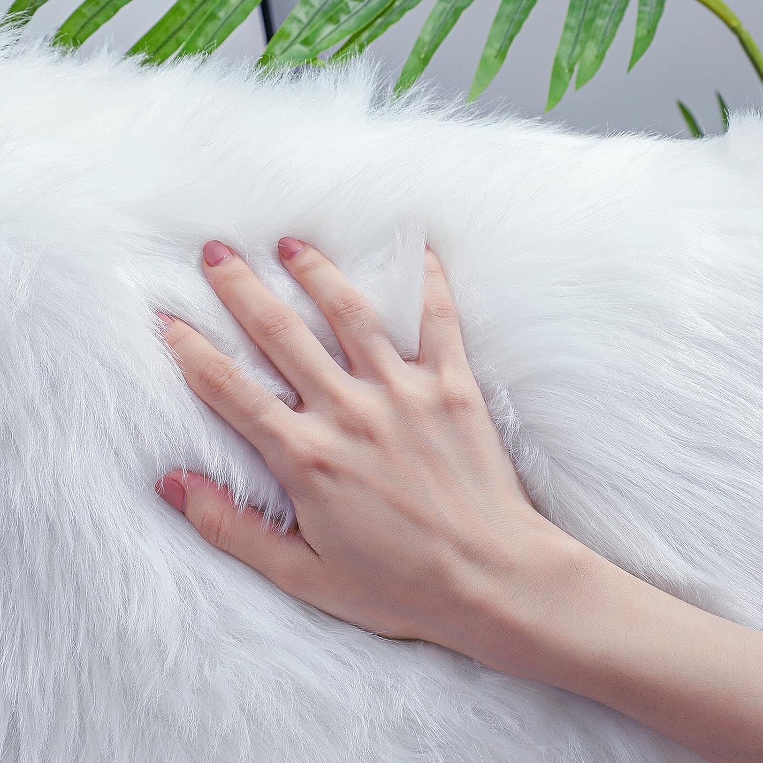 Sheepskin Rug-White double-tone 6 Sheepskin Rug-White double-tone - Image 6