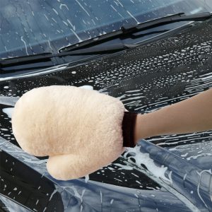 Premium Sheepskin Car Wash Gloves