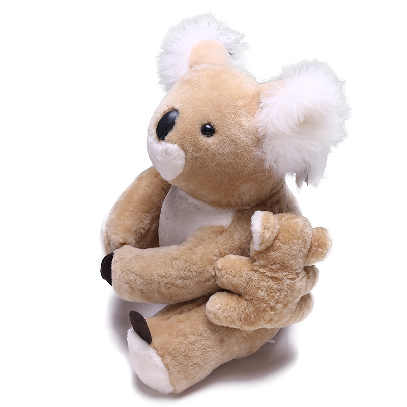 Bear Wool Stuffed Toy 2 Sheepskin Stuffed Animals