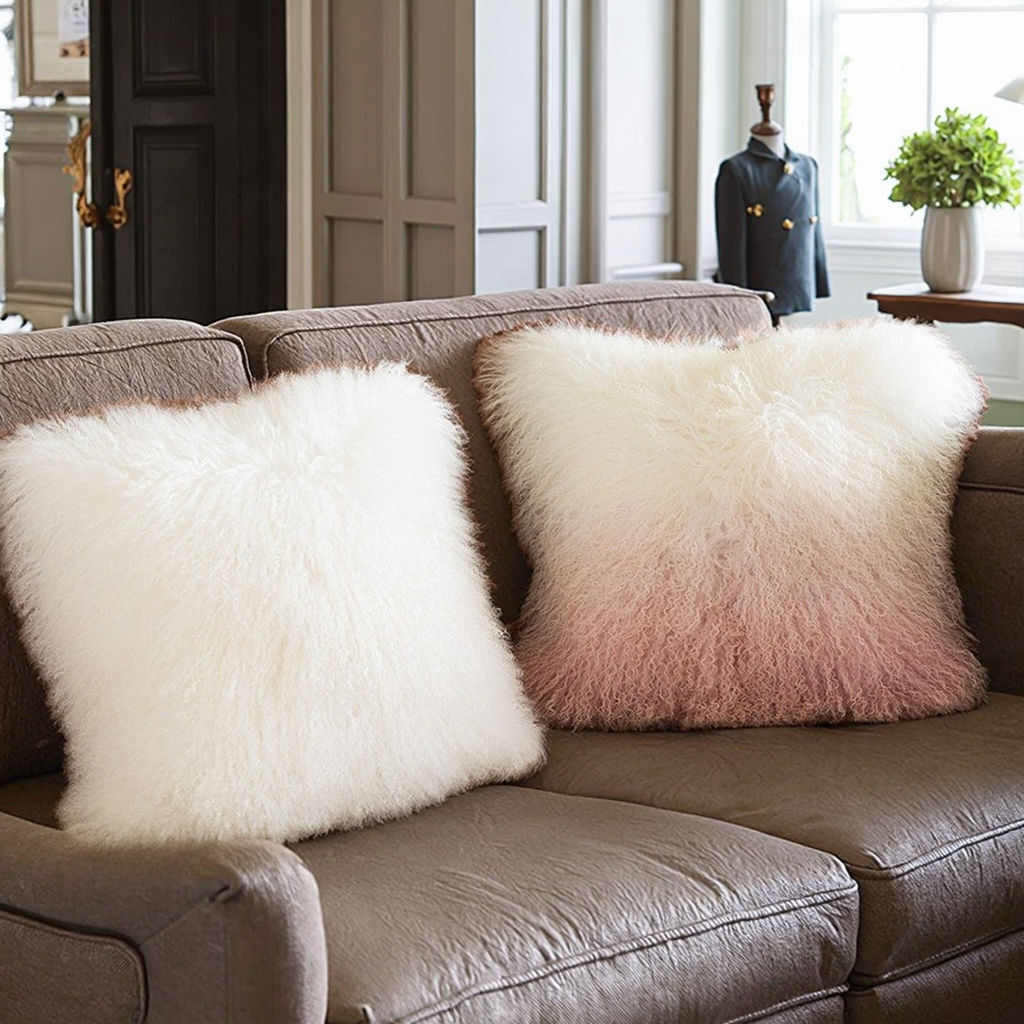 Sheepskin pillow