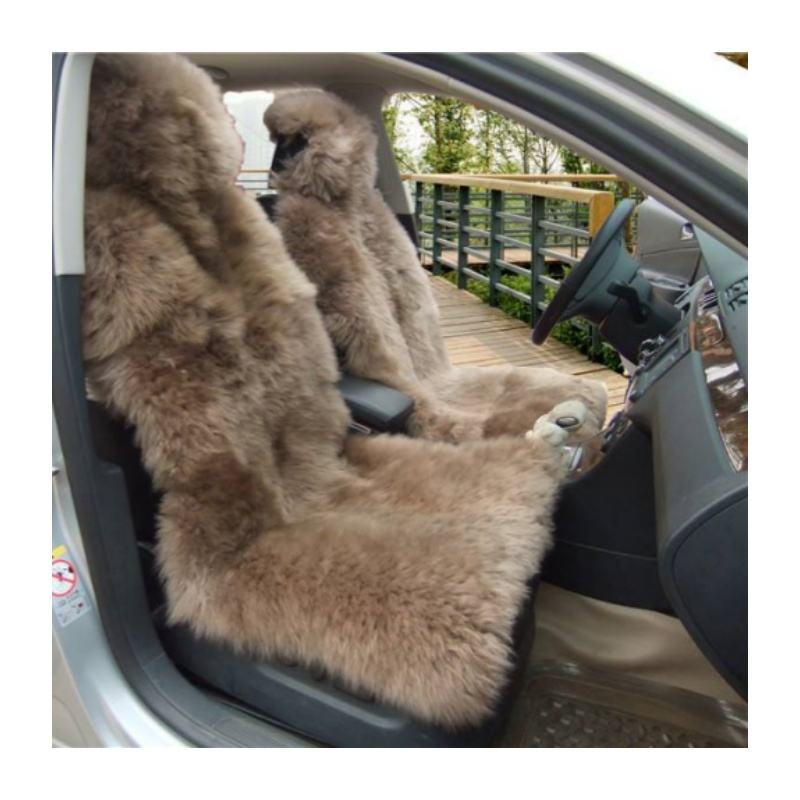 Thick Plush Universal Car Seat Covers Soft Shearling Genuine Sheepskin Car Seat Cushions 1 主图 01 5