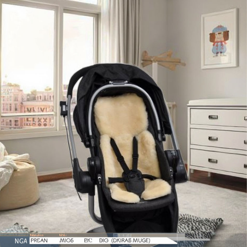 Australian Sheepskin Sleeping Bag Sheepskin Foot Cover Skin-Friendly Breathable Infant Stroller Sleeping Bag 6 主图 06