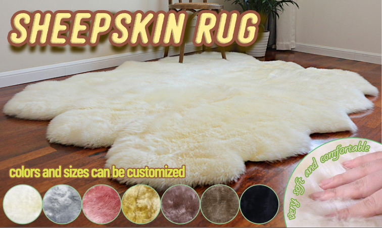 Zongking manufactures high-quality sheepskin rugs.customizable and available for wholesale. 1 Sheepskin rug