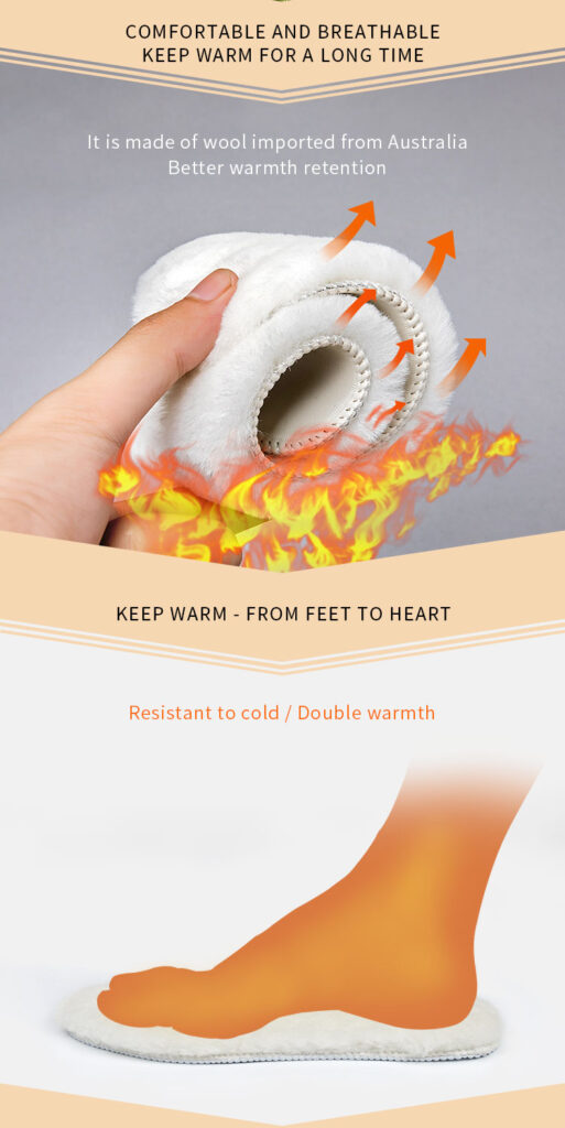 Wool Insoles Winter Sheepskin Insoles Genuine Animal Fur Insoles 2 详情 02 1