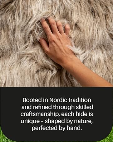 Nordic 2x3 ft Genuine Sheepskin Rug Short Pile Beige Animal Fur Bedside or Dining Table Unique Natural Creation with a Slightly Fluffy Texture 3 详情 03 9