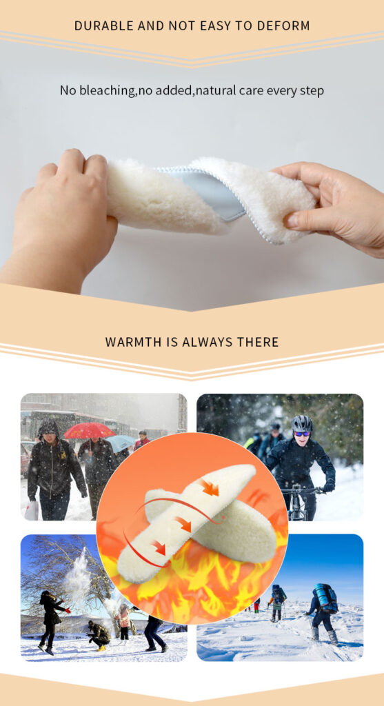 Wool Insoles Winter Sheepskin Insoles Genuine Animal Fur Insoles 3 详情 04 2