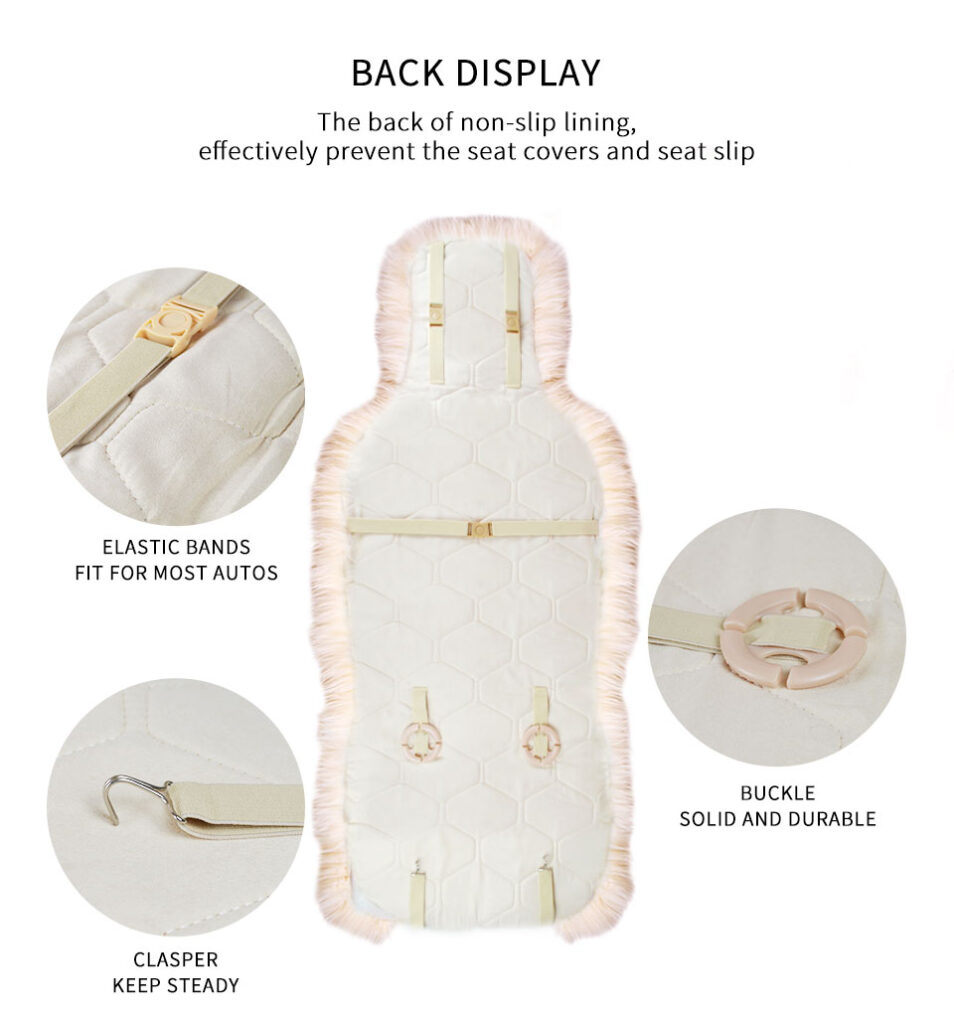 Genuine Sheepskin Luxury Wool Car Seat Cover Durable Anti-Slip Lambskin Car Seat Cover 3 详情 07
