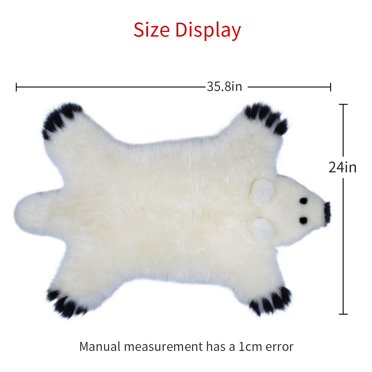 Faux Polar Bear Rug 5 Faux Polar Bear Rug - Image 5