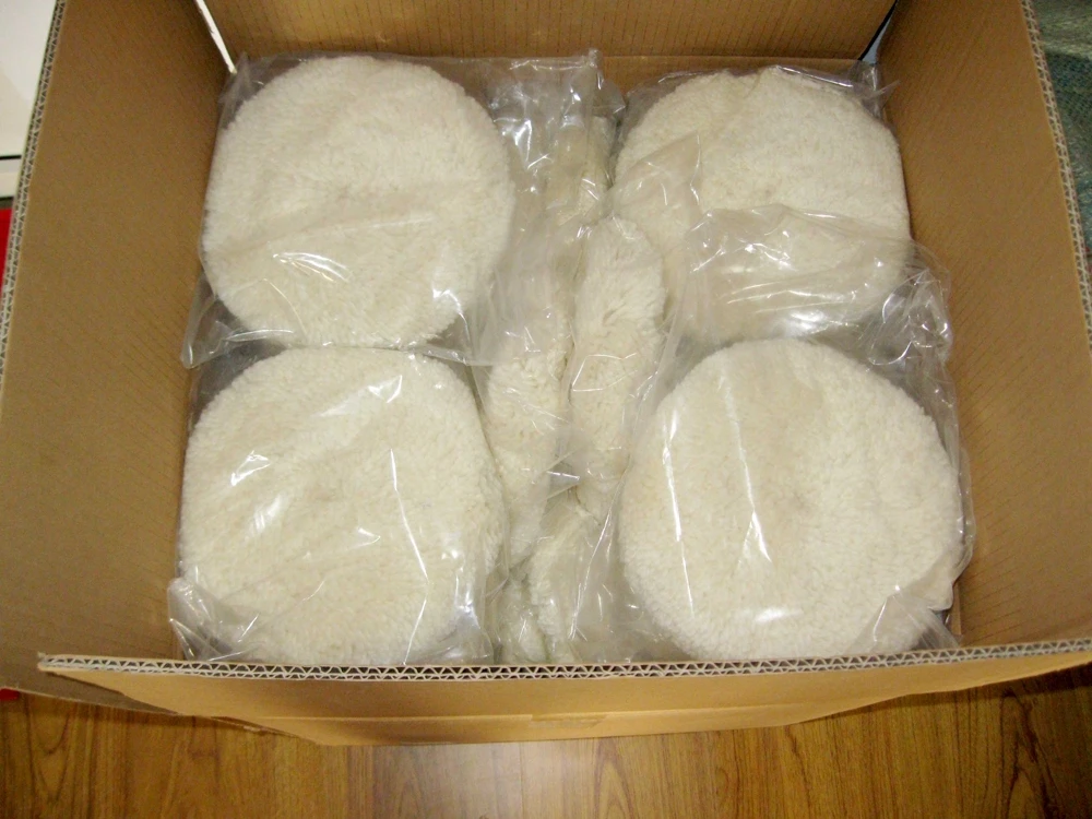 Wool polishing pads shipped