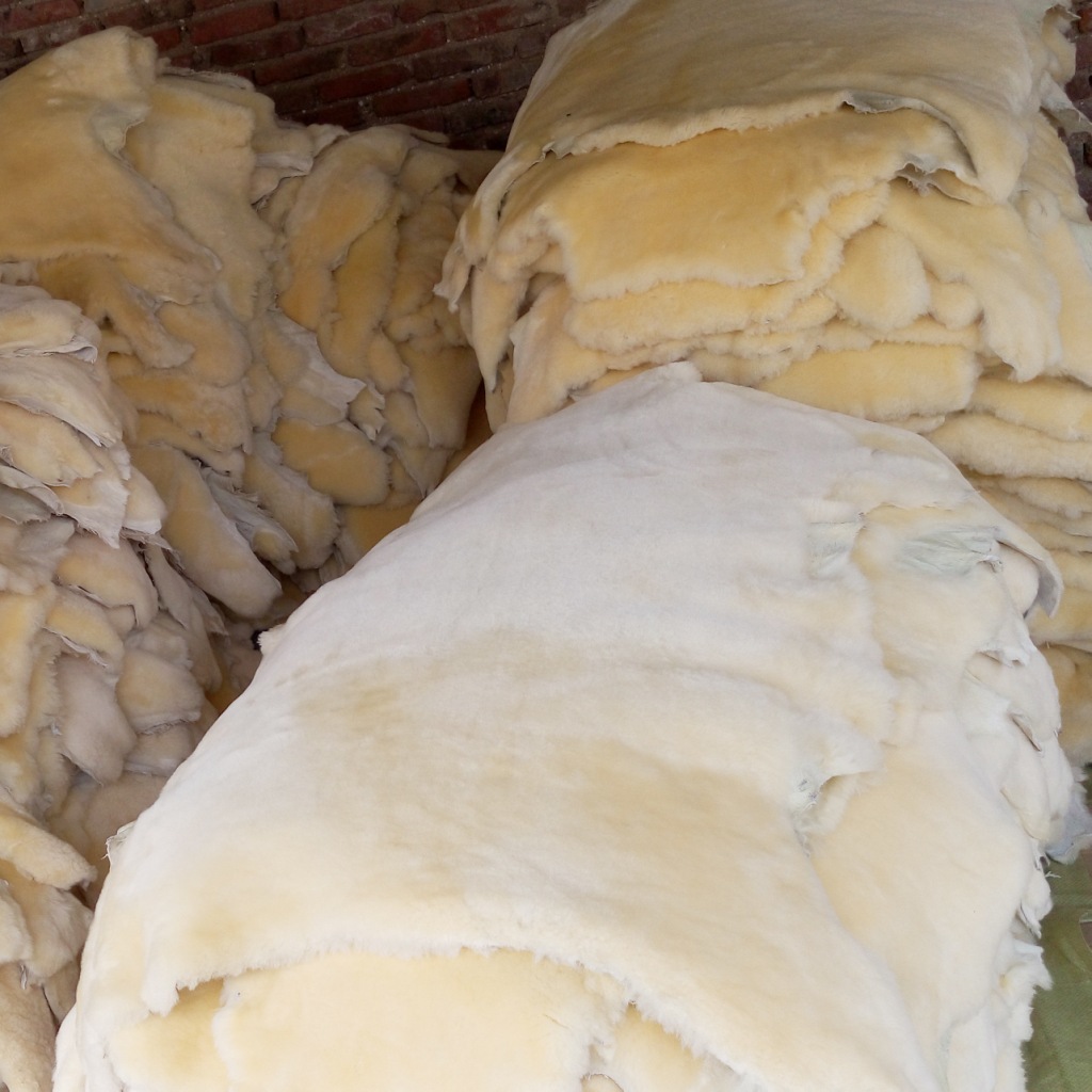 sheepskin 7 Semi-finished Australian sheepskin, shearing sheepskin, suitable for custom saddle leather.