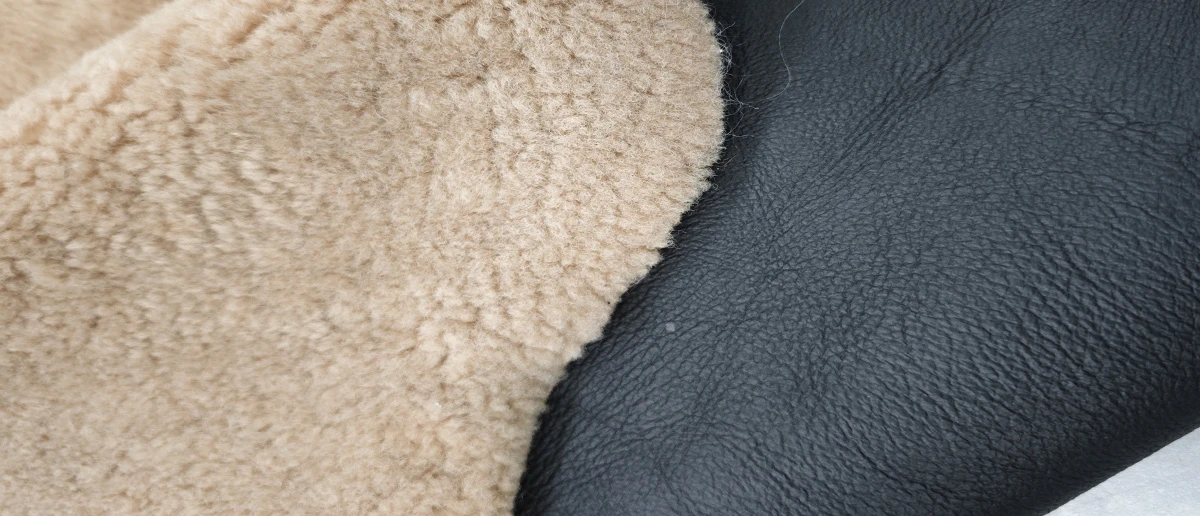 Custom semi-finished sheepskin for jacket sample