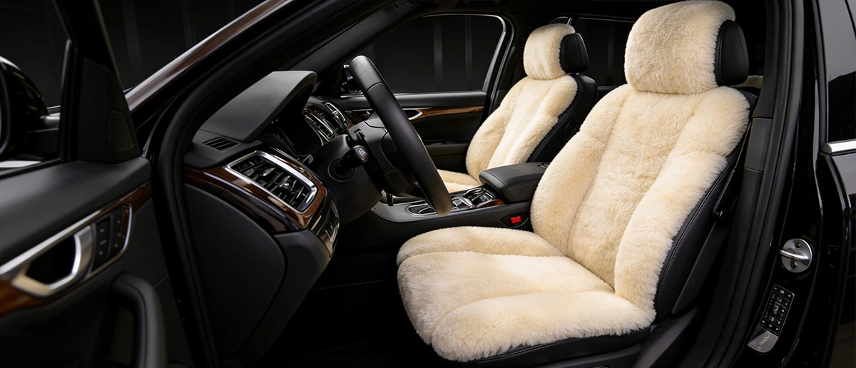 Custom Sheepskin Car Seat Covers - Luxury Automotive Interior