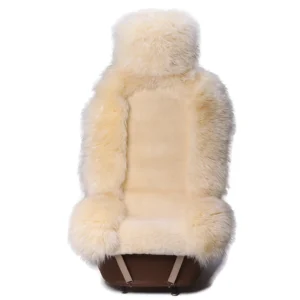 Beige Sheepskin Seat Covers