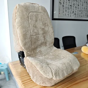 Full-coverage sheepskin seat cover