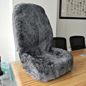 Full-coverage sheepskin seat cover