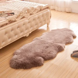 Double pelt sheepskin rug