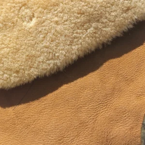 Suede sheepskin for boots