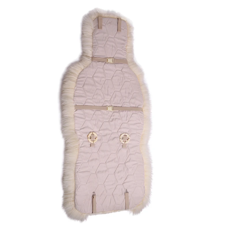 Beige Sheepskin Seat Covers 2 Beige Sheepskin Seat Covers - Image 2