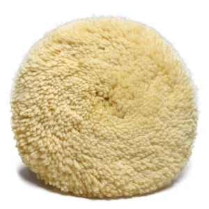 Twisted wool cutting pad | double side-yellow