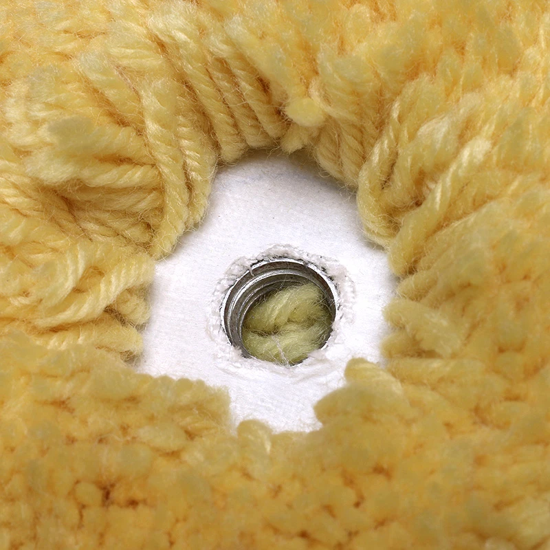 Twisted wool cutting pad | double side-yellow 3 Twisted wool cutting pad | double side-yellow - Image 3