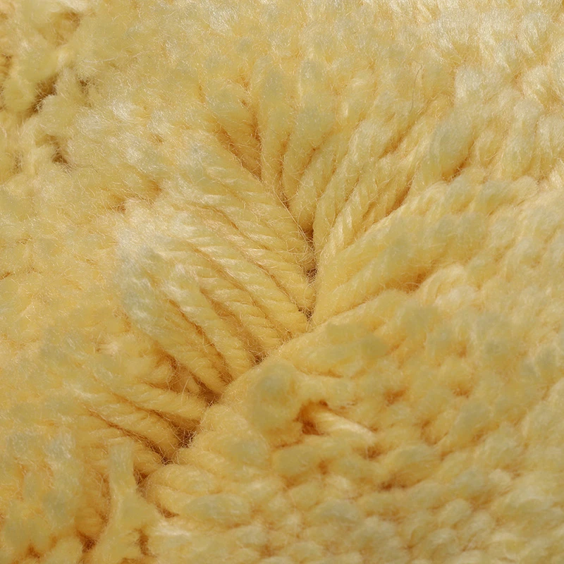 Twisted wool cutting pad | double side-yellow 4 Twisted wool cutting pad | double side-yellow - Image 4