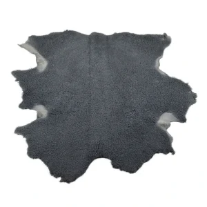 Grey curly sheepskin