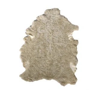 Beige Curly Sheepskin for Furniture