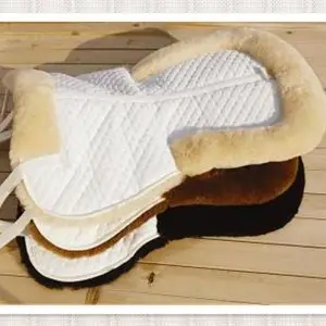 Sheepskin saddle